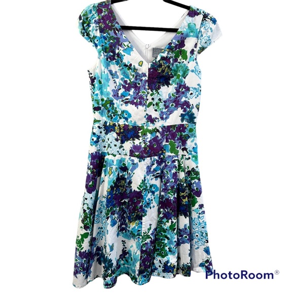 Rabbit Rabbit Rabbit Dresses & Skirts - Anthropologie Rabbit Rabbit Rabbit 100% Cotton Sleeveless Floral Fit Dress SZ 6